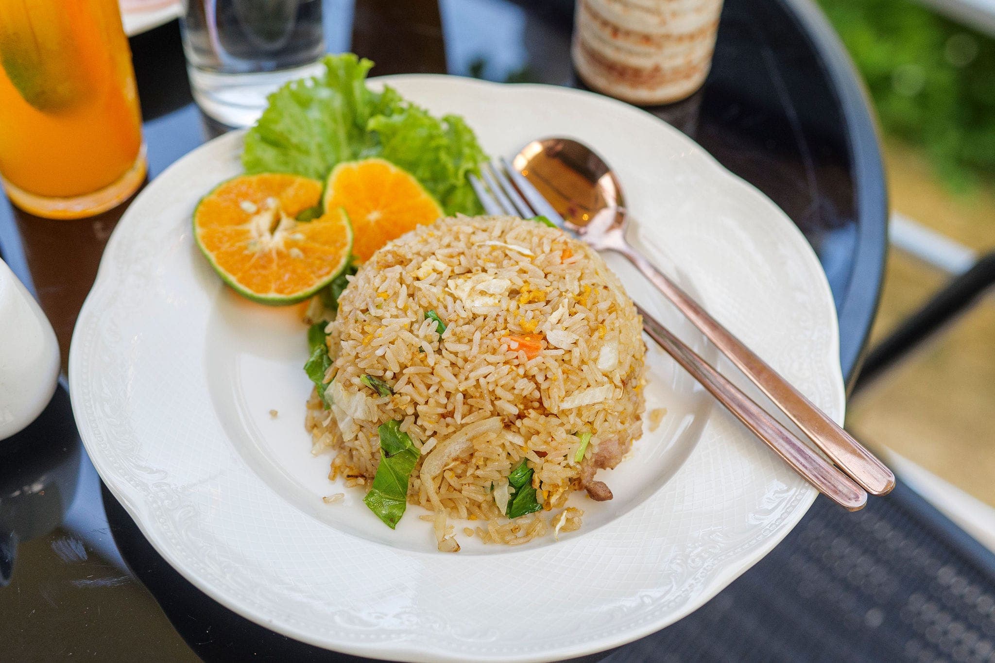 Thai fried rice served for breakfast at Modern Bungalows